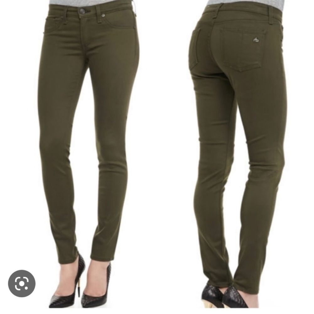 Rag & Bone Legging Army Sateen Skinny Jeans, Sz 26